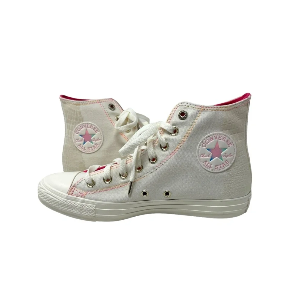 Converse Chuck Taylor High Sneakers Casual Skate Shoe Women Egret Canvas A06865C